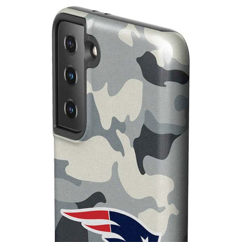 NFL New England Patriots Camo Galaxy S21 FE Pro Case