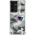 NFL New England Patriots Camo Galaxy S21 Ultra 5G Clear Case