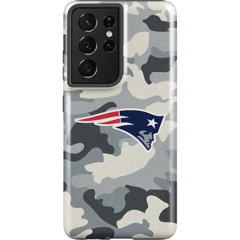 NFL New England Patriots Camo Galaxy S21 Ultra 5G Pro Case