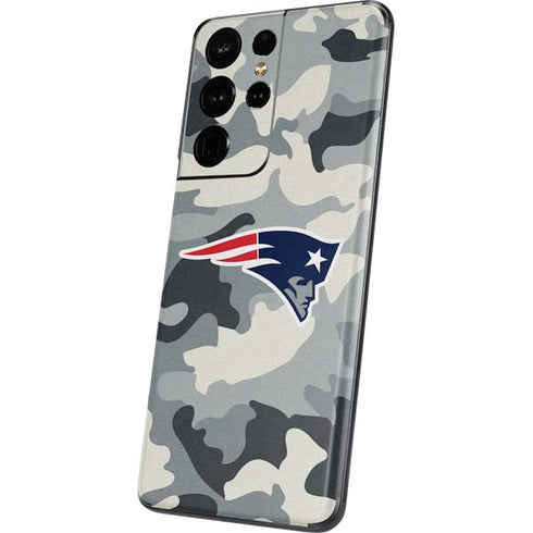 NFL New England Patriots Camo Galaxy S21 Ultra 5G Skin