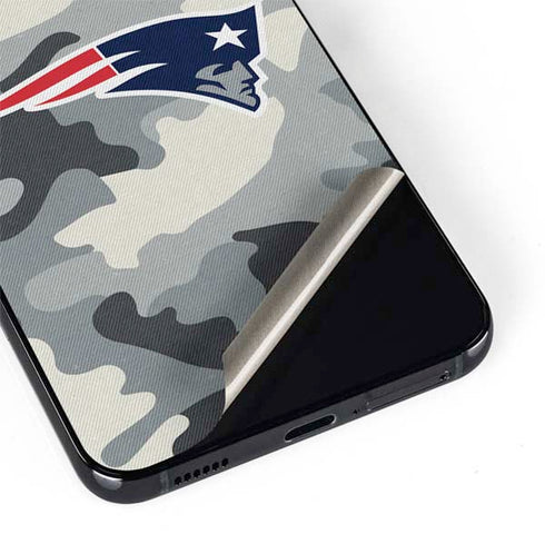 NFL New England Patriots Camo Galaxy S22 Plus Skin