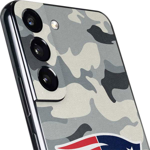 NFL New England Patriots Camo Galaxy S22 Skin