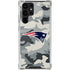 NFL New England Patriots Camo Galaxy S22 Ultra Clear Case