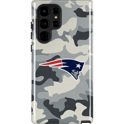 NFL New England Patriots Camo Galaxy S22 Ultra Pro Case