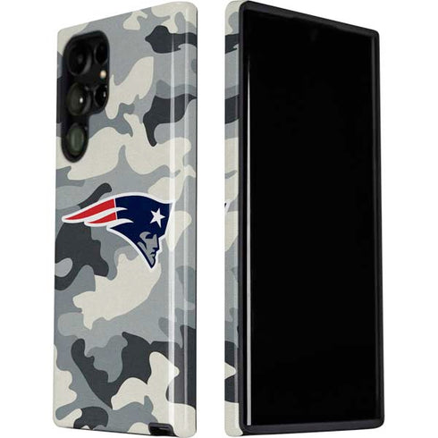 NFL New England Patriots Camo Galaxy S22 Ultra Pro Case