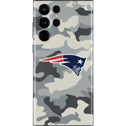 NFL New England Patriots Camo Galaxy S22 Ultra Skin