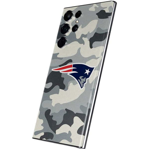 NFL New England Patriots Camo Galaxy S22 Ultra Skin