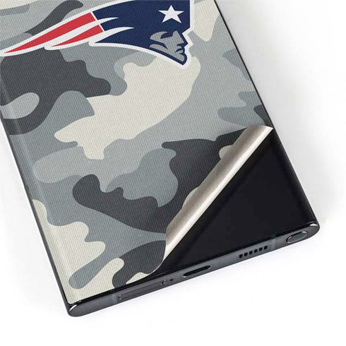 NFL New England Patriots Camo Galaxy S22 Ultra Skin