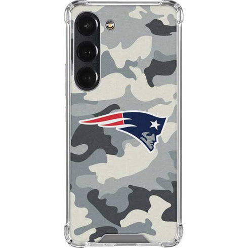 NFL New England Patriots Camo Galaxy S23 Clear Case
