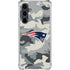NFL New England Patriots Camo Galaxy S23 FE Clear Case