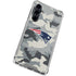 NFL New England Patriots Camo Galaxy S23 FE Clear Case