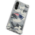 NFL New England Patriots Camo Galaxy S23 Plus Clear Case