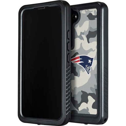 NFL New England Patriots Camo Galaxy S23 Plus Waterproof Case