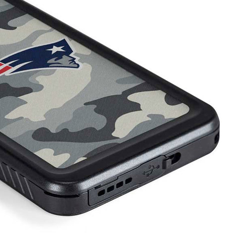 NFL New England Patriots Camo Galaxy S23 Plus Waterproof Case