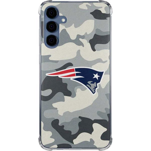 NFL New England Patriots Camo Galaxy S24 Clear Case