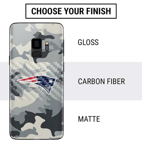 NFL New England Patriots Camo Galaxy S9 Skin