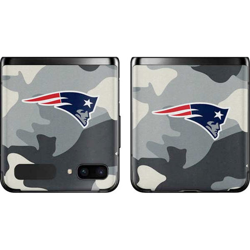NFL New England Patriots Camo Galaxy Z Flip Skin