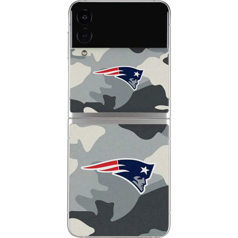 NFL New England Patriots Camo Galaxy Z Flip3 5G Skin