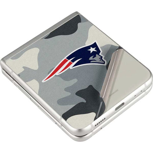 NFL New England Patriots Camo Galaxy Z Flip3 5G Skin
