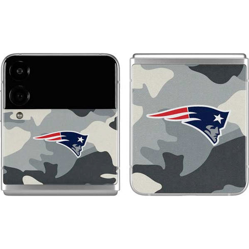 NFL New England Patriots Camo Galaxy Z Flip4 5G Skin