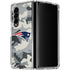 NFL New England Patriots Camo Galaxy Z Fold4 5G Clear Case
