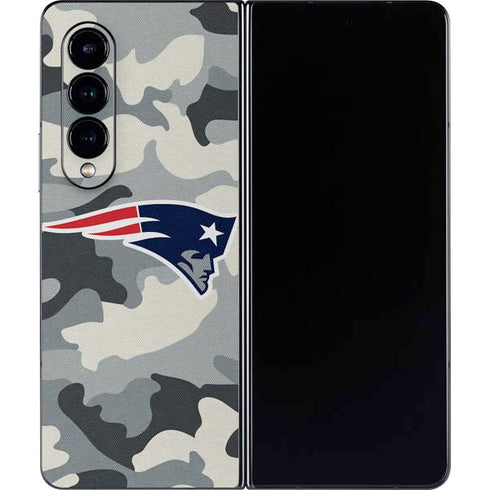 NFL New England Patriots Camo Galaxy Z Fold4 5G Skin