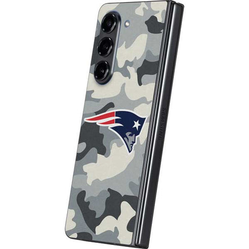 NFL New England Patriots Camo Galaxy Z Fold5 5G Skin