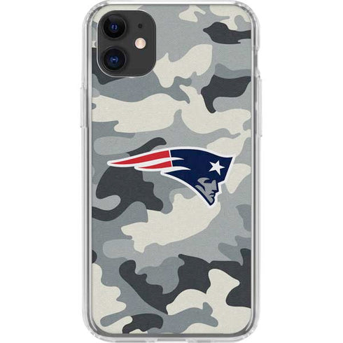 NFL New England Patriots Camo iPhone 11 Clear Case