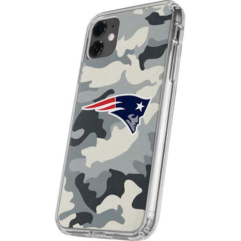 NFL New England Patriots Camo iPhone 11 Clear Case