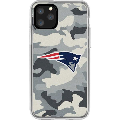 NFL New England Patriots Camo iPhone 11 Pro Clear Case