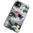 NFL New England Patriots Camo iPhone 12 Clear Case