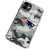 NFL New England Patriots Camo iPhone 12 Mini Clear Case
