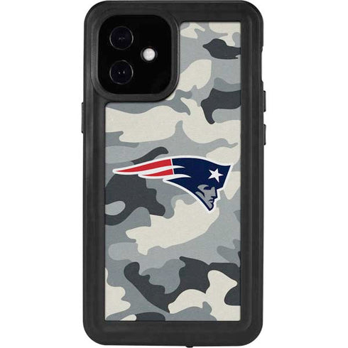 NFL New England Patriots Camo iPhone 12 Mini Waterproof Case