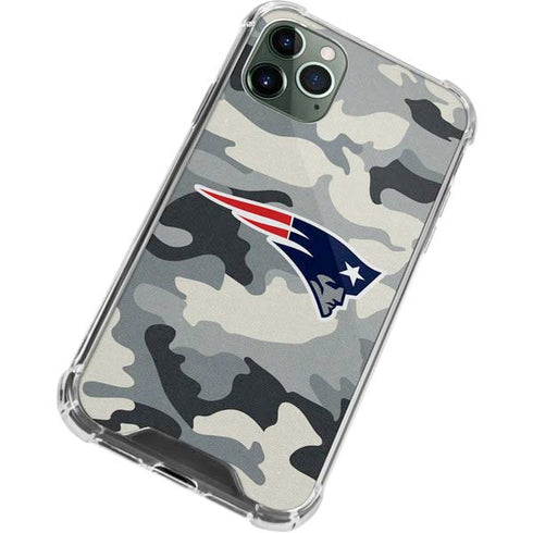 NFL New England Patriots Camo iPhone 12 Pro Clear Case