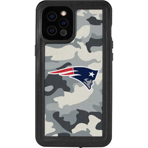 NFL New England Patriots Camo iPhone 12 Pro Max Waterproof Case