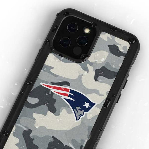 NFL New England Patriots Camo iPhone 12 Pro Max Waterproof Case