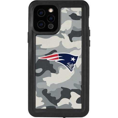 NFL New England Patriots Camo iPhone 12 Pro Waterproof Case