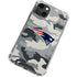 NFL New England Patriots Camo iPhone 13 Mini Clear Case