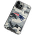 NFL New England Patriots Camo iPhone 13 Pro Clear Case