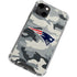 NFL New England Patriots Camo iPhone 14 Clear Case