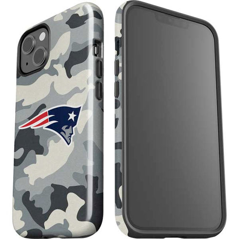 NFL New England Patriots Camo iPhone 14 Plus Impact Case