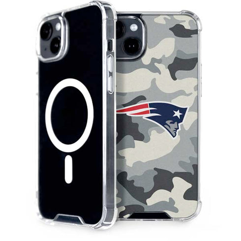 NFL New England Patriots Camo iPhone 15 MagSafe Case