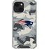 NFL New England Patriots Camo iPhone 15 Plus Clear Case