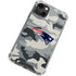 NFL New England Patriots Camo iPhone 14 Plus Clear Case
