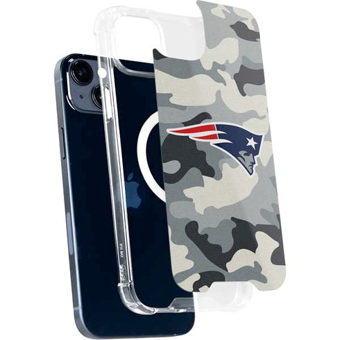 NFL New England Patriots Camo iPhone 15 Plus MagSafe Case