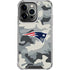 NFL New England Patriots Camo iPhone 14 Pro Clear Case