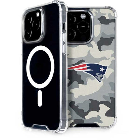 NFL New England Patriots Camo iPhone 15 Pro MagSafe Case