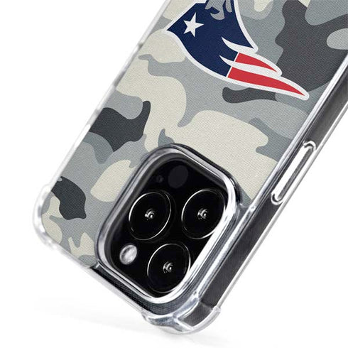 NFL New England Patriots Camo iPhone 15 Pro MagSafe Case