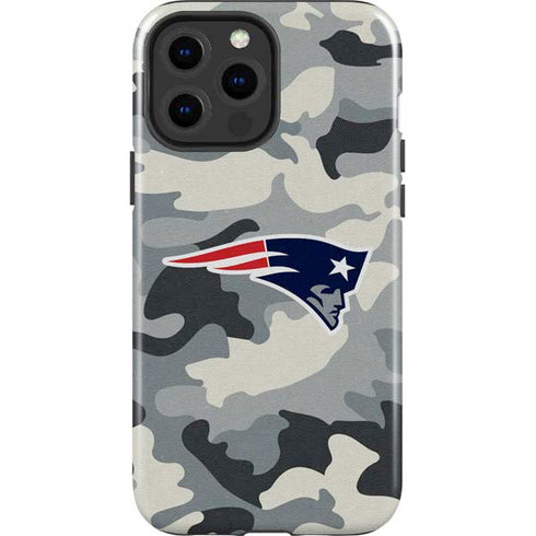 NFL New England Patriots Camo iPhone 15 Pro Max Impact Case