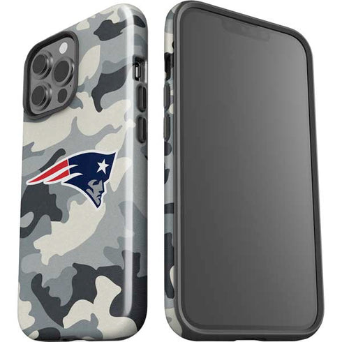 NFL New England Patriots Camo iPhone 14 Pro Max Impact Case
